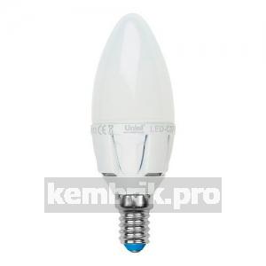Лампа светодиодная Uniel Led-c37-7w/nw/e14/fr plp01wh