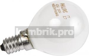 Лампа накаливания Philips P45  40w e14 fr